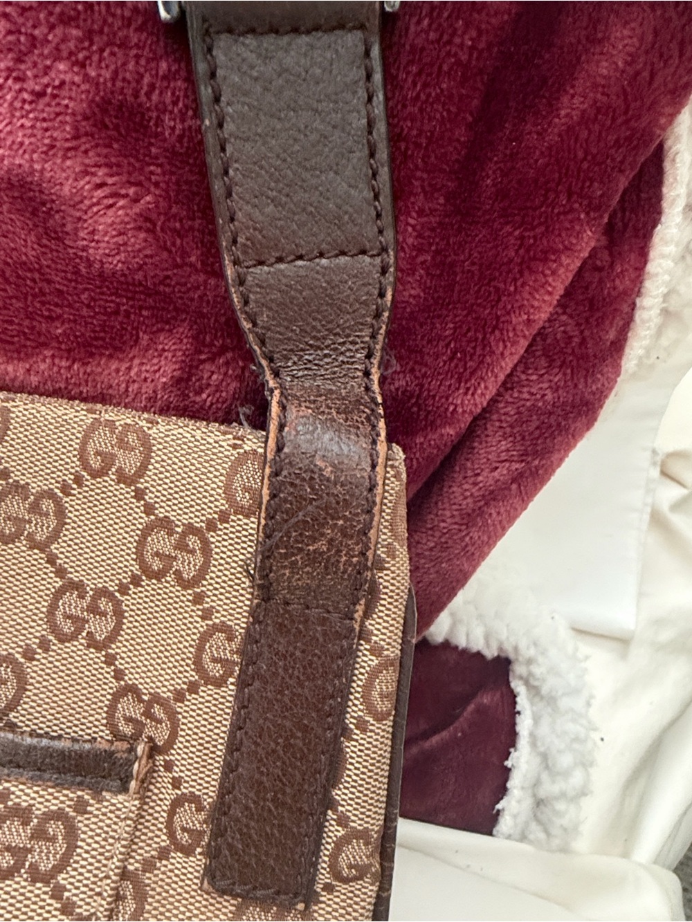 Vintage Gucci GG Supreme Monogrammed canvas shoulder bag with Strap 122793 - Picture 11 of 15